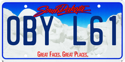 SD license plate 0BYL61