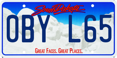 SD license plate 0BYL65