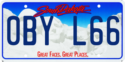 SD license plate 0BYL66