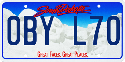 SD license plate 0BYL70