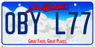 SD license plate 0BYL77