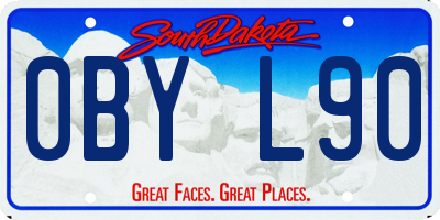 SD license plate 0BYL90