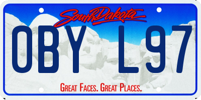 SD license plate 0BYL97