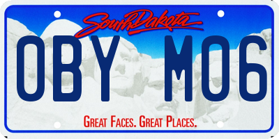 SD license plate 0BYM06