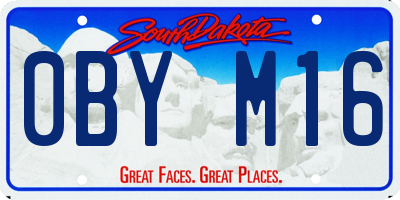 SD license plate 0BYM16