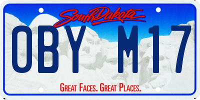 SD license plate 0BYM17