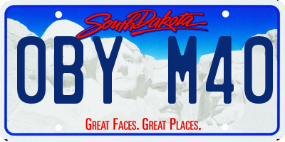 SD license plate 0BYM40