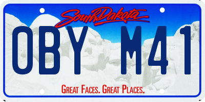 SD license plate 0BYM41