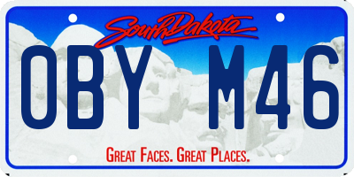 SD license plate 0BYM46
