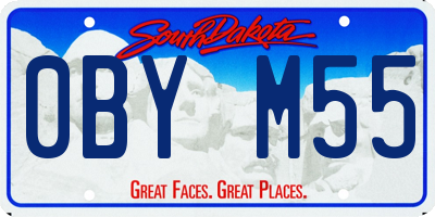 SD license plate 0BYM55