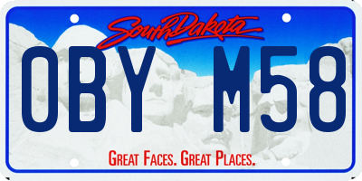 SD license plate 0BYM58