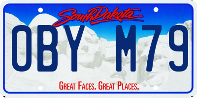 SD license plate 0BYM79
