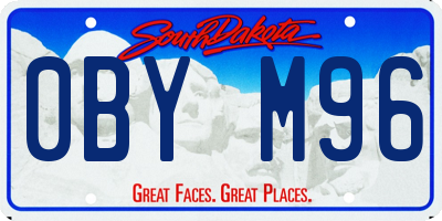 SD license plate 0BYM96
