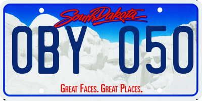 SD license plate 0BYO50