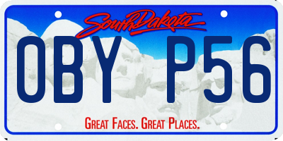 SD license plate 0BYP56