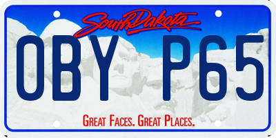 SD license plate 0BYP65