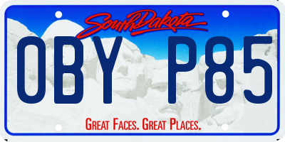 SD license plate 0BYP85