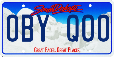 SD license plate 0BYQ00