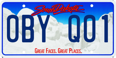 SD license plate 0BYQ01