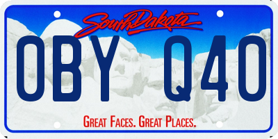 SD license plate 0BYQ40