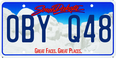 SD license plate 0BYQ48
