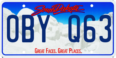 SD license plate 0BYQ63