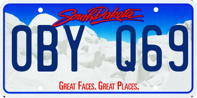 SD license plate 0BYQ69