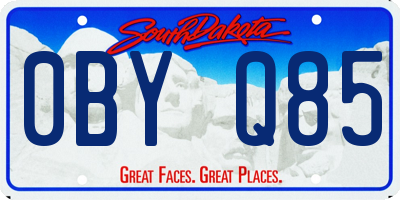 SD license plate 0BYQ85