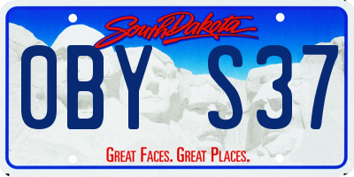 SD license plate 0BYS37