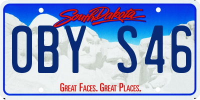 SD license plate 0BYS46