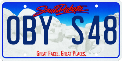 SD license plate 0BYS48