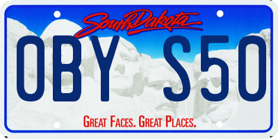 SD license plate 0BYS50