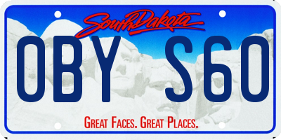 SD license plate 0BYS60