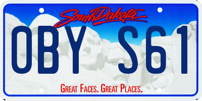 SD license plate 0BYS61