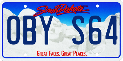 SD license plate 0BYS64