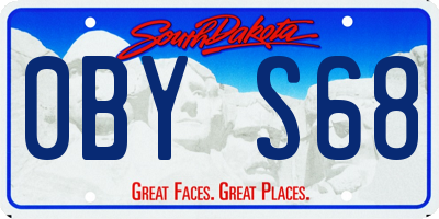 SD license plate 0BYS68