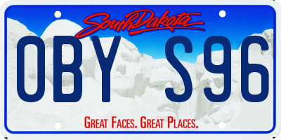 SD license plate 0BYS96