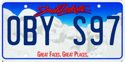SD license plate 0BYS97