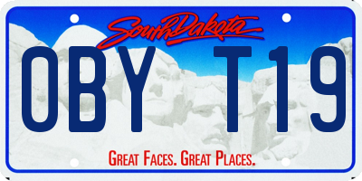 SD license plate 0BYT19