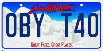 SD license plate 0BYT40