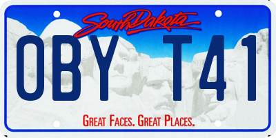 SD license plate 0BYT41