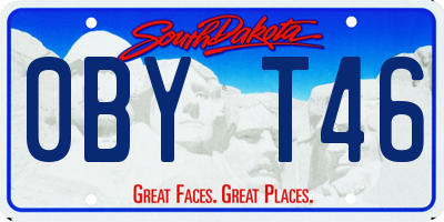 SD license plate 0BYT46