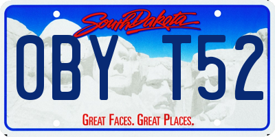 SD license plate 0BYT52