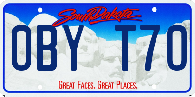 SD license plate 0BYT70