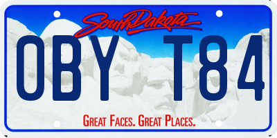 SD license plate 0BYT84