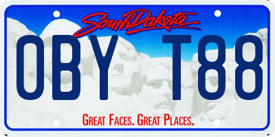 SD license plate 0BYT88