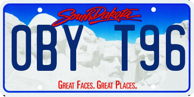 SD license plate 0BYT96