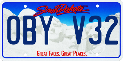 SD license plate 0BYV32