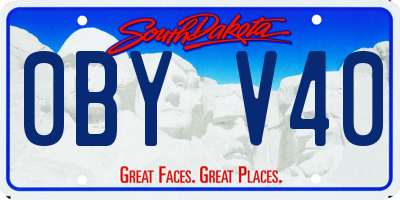SD license plate 0BYV40