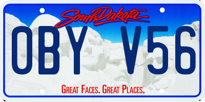 SD license plate 0BYV56